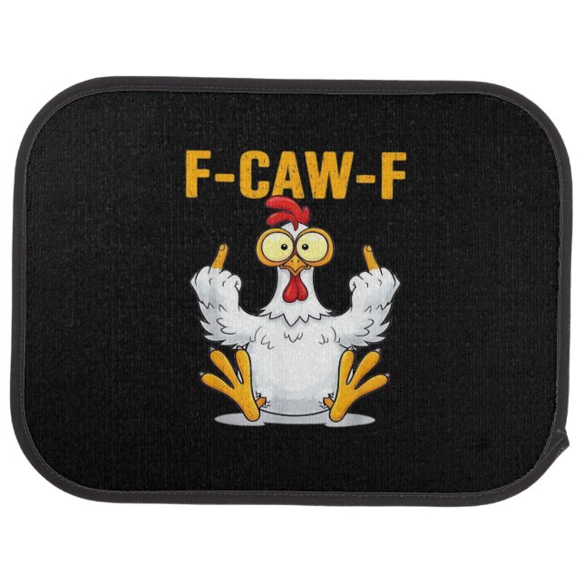 Quote Rooster Meme Classic Car Floor Mat (Rear)