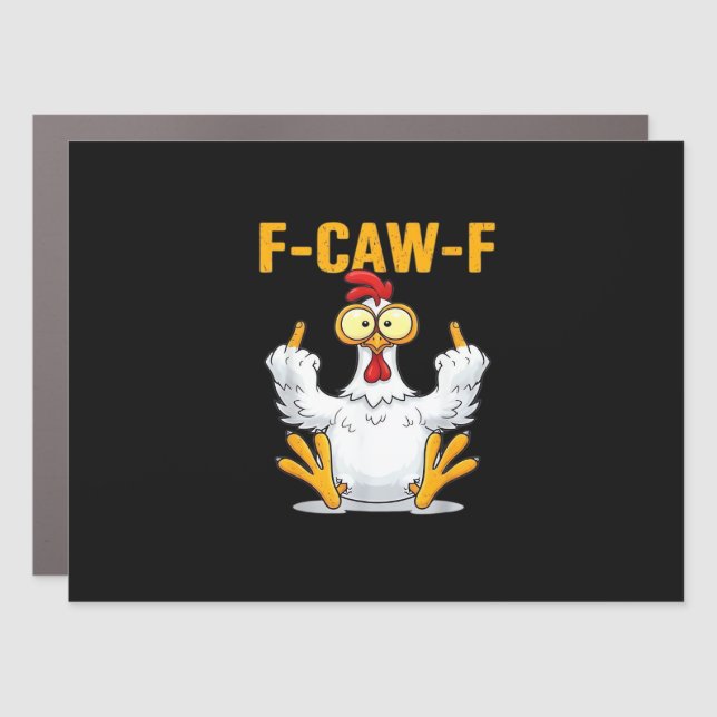 Quote Rooster Meme Classic Car Magnet (Front)