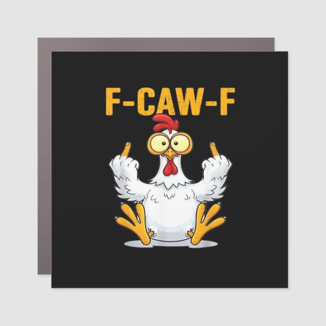 Quote Rooster Meme Classic Car Magnet (Front)