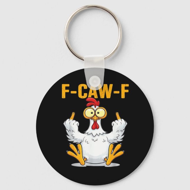 Quote Rooster Meme Classic Keychain (Front)