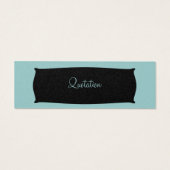 Quote Something Bold Stylish Designer Modern (Back)