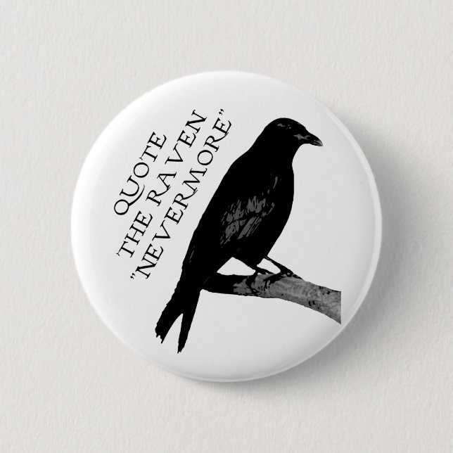 Quote The Raven Button (Front)