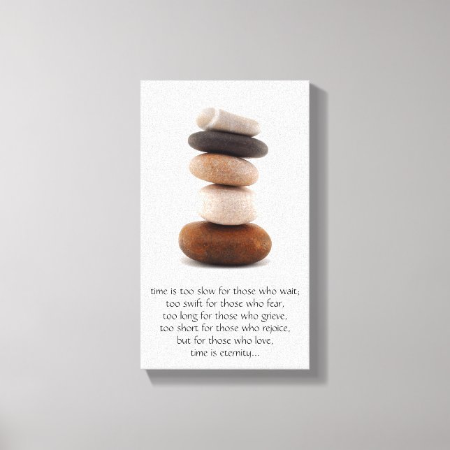 QUOTE; time.... Canvas Print (Front)