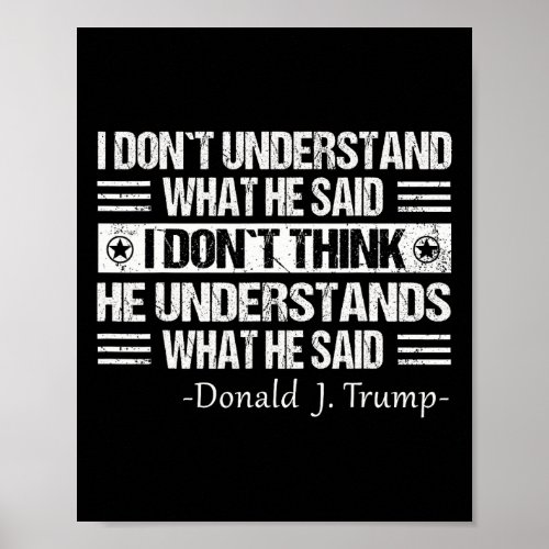 Quote Trump Biden Debate Presidential Debate 2024  Poster