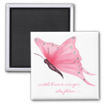 Quote; With Brave Wings... Magnet at Zazzle