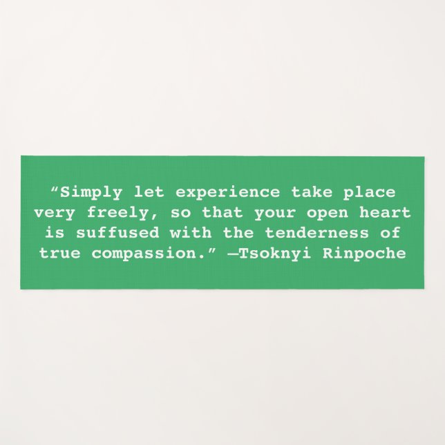 Quote Yoga Mat (Front (Horizontal))