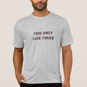 Quote You Only Live Twice Plum T-Shirt