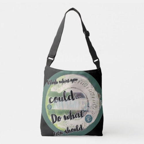 Quoted tote crossbody