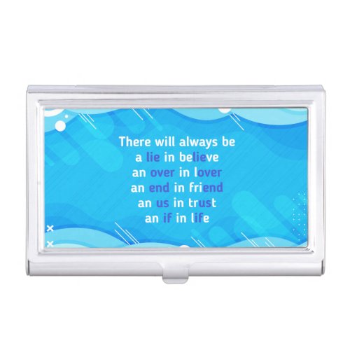 quotes about love life and friendship  business card case