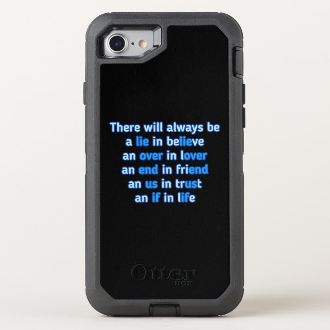 quotes about love, life and friendship  otterbox iPhone case (Back)