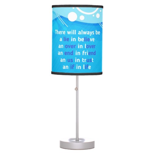 quotes about love life and friendship  table lamp