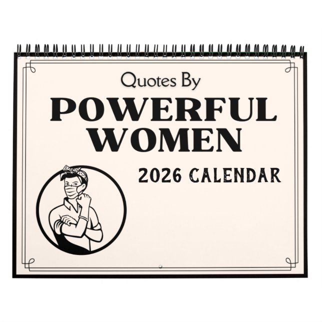 Quotes By Powerful Women 2026 Calendar (Cover)