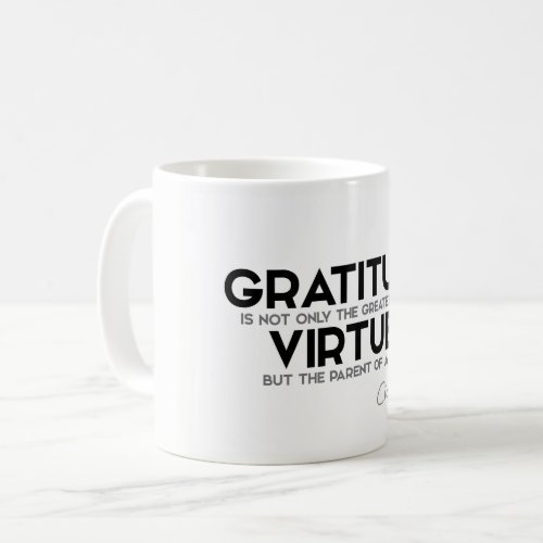 QUOTES Cicero Gratitude Coffee Mug