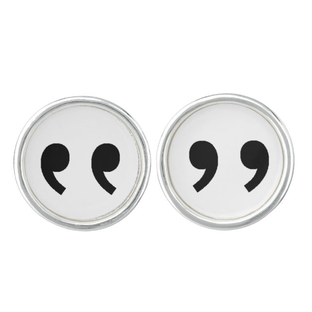 "Quotes" Cufflinks (Front)