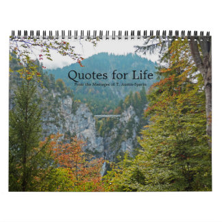 Quotes for Life Calendar Option F