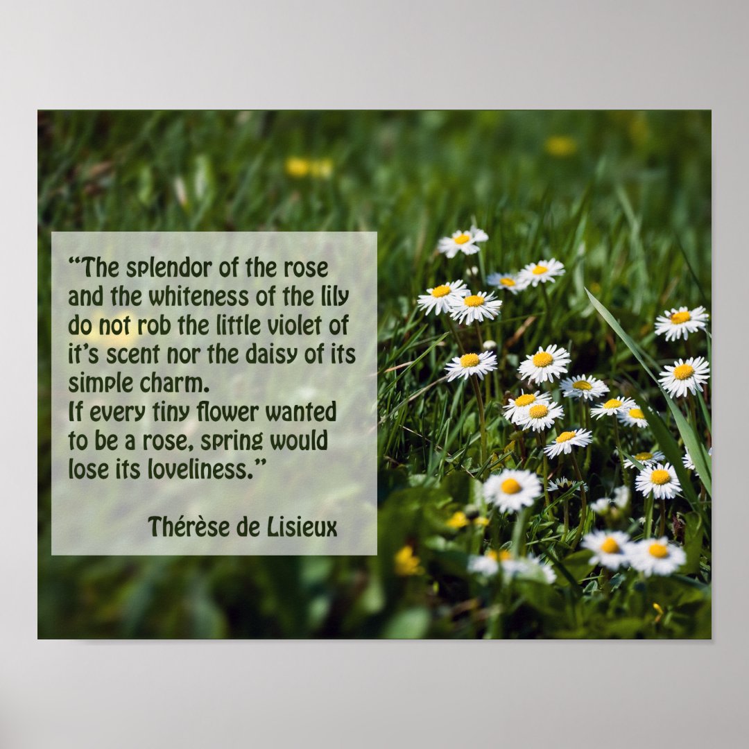 Quotes from St Therese Poster