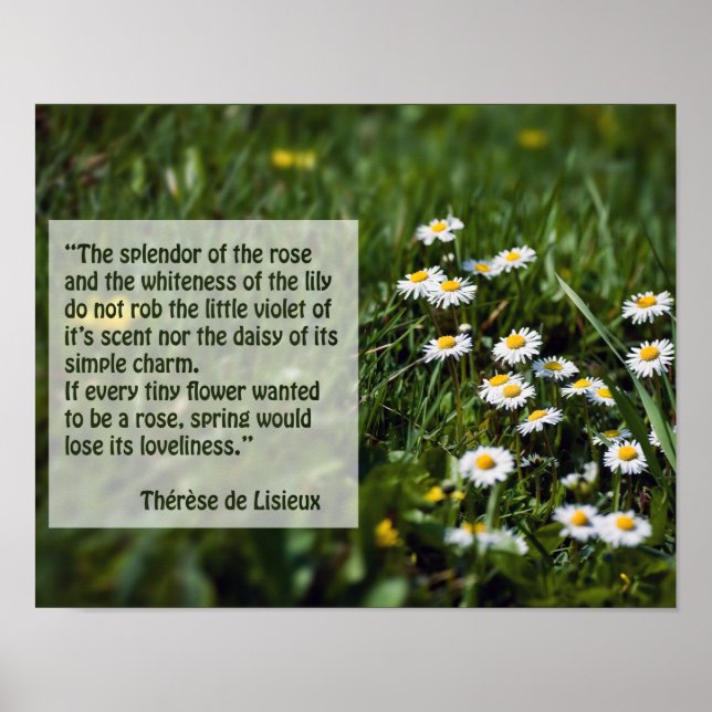 Quotes from St Therese Poster (Front)