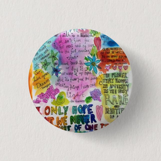 Quotes Pinback Button (Front)