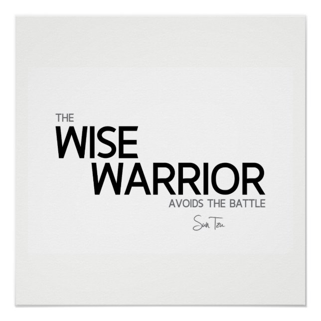 QUOTES: Sun Tzu: Wise warrior Poster (Front)