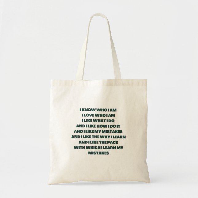 Quotes Tote Bag (Front)