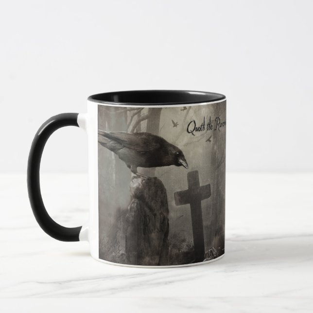 Quoth the Raven Mug (Left)