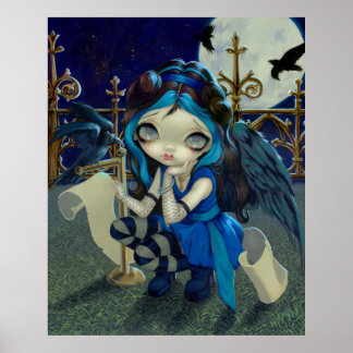Quoth the Raven Nevermore ART PRINT gothic fairy