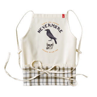 Quoth the Raven Nevermore - Edgar Allan Poe Zazzle HEART Apron