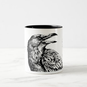 ‘Quoth the Raven, “Nevermore”’, Two-Tone Coffee Mug