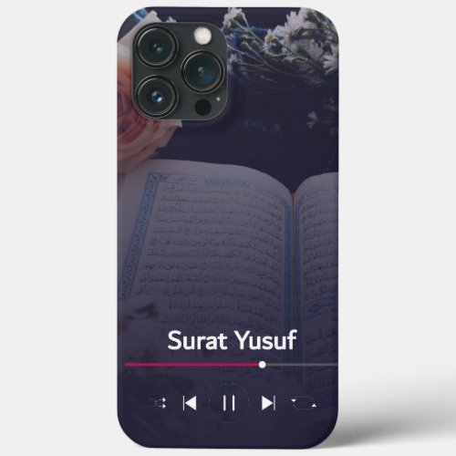 Quran Surat Yusuf Player Vector iPhone 13 Pro Max Case