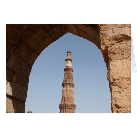 qutb minar arched cards (Front Horizontal)