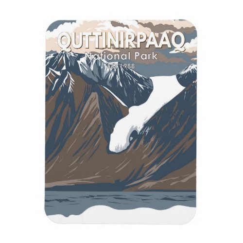 Quttinirpaaq National Park Canda Travel Vintage Magnet