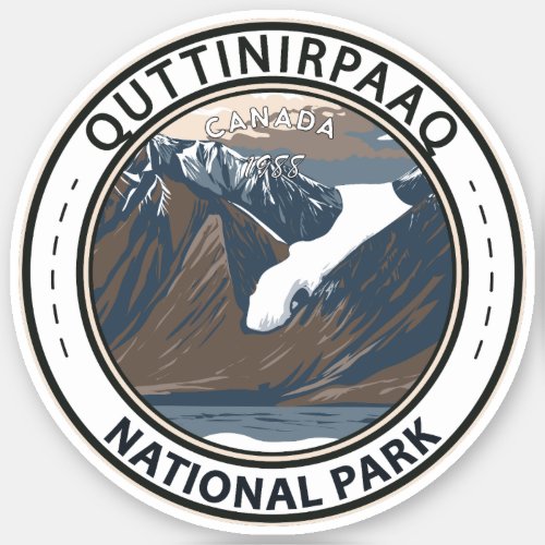 Quttinirpaaq National Park Canda Travel Vintage Sticker
