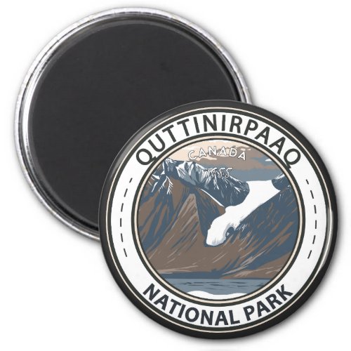 Quttinirpaaq National Park Canda Vintage Badge Magnet