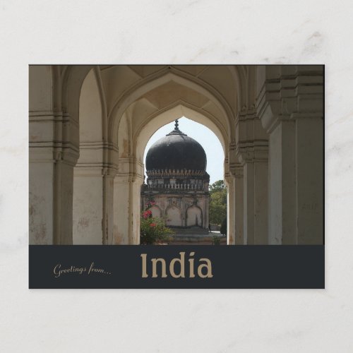 Qutub Shahi Tombs Ibrahim Bagh Hyderabad India Postcard