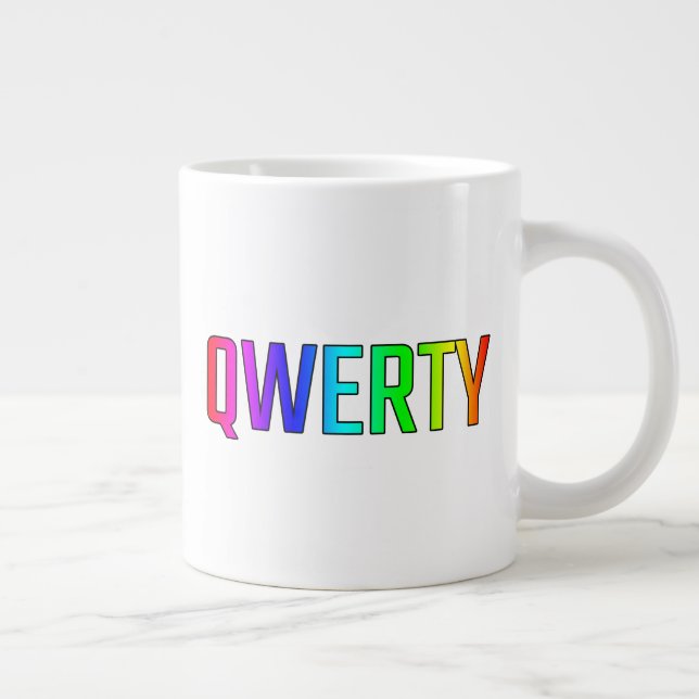 QWERTY GIANT COFFEE MUG (Right)