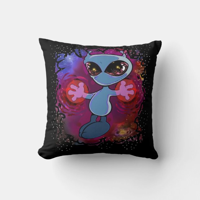 Qwiby | Cosmic Surge  Throw Pillow (Front)