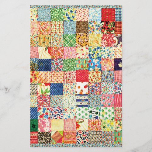 QWL Patchwork Quilt COLORFUL PATTERN BACKGROUND HO Flyer