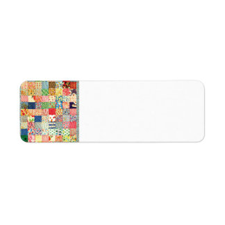 QWL Patchwork Quilt COLORFUL PATTERN BACKGROUND HO Label