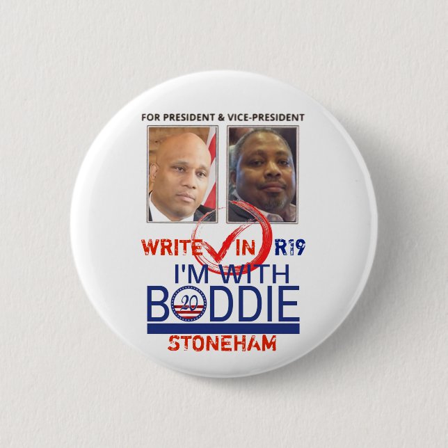 R19 Boddie for President '20 Button (Front)
