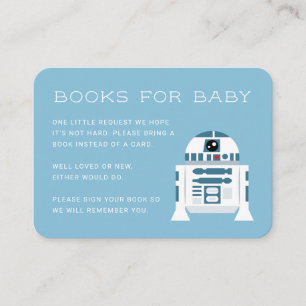 R2-D2 Baby Shower - Books for Baby Enclosure Card