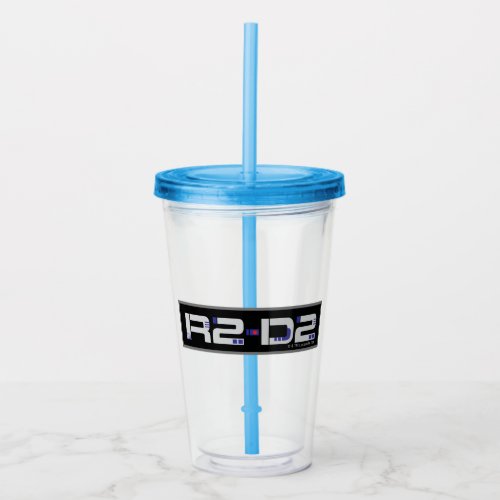 R2_D2 Character Name Graphic Acrylic Tumbler
