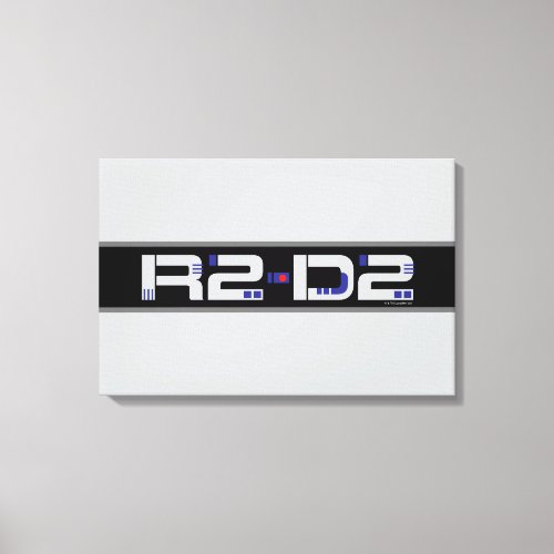 R2_D2 Character Name Graphic Canvas Print