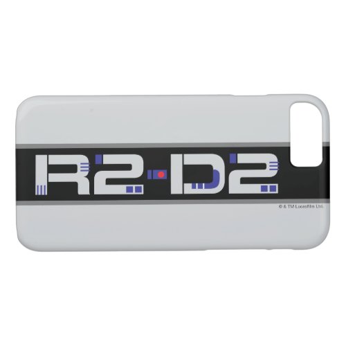 R2_D2 Character Name Graphic iPhone 87 Case