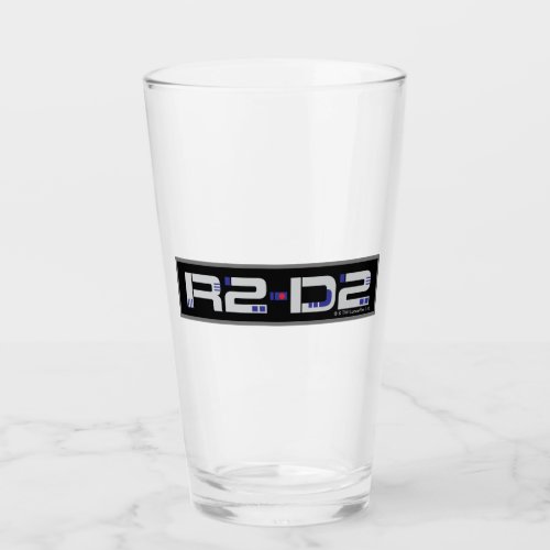 R2_D2 Character Name Graphic Glass