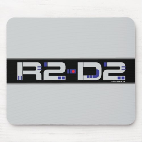 R2_D2 Character Name Graphic Mouse Pad