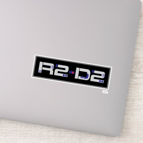 R2_D2 Character Name Graphic Sticker