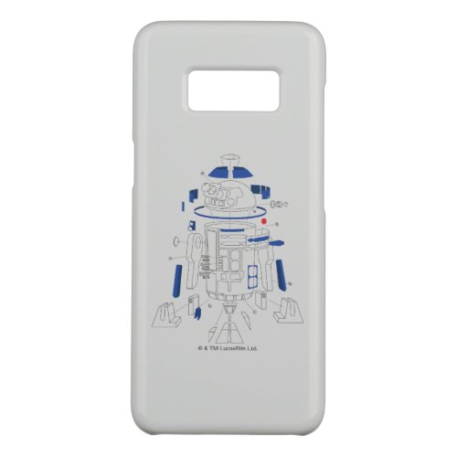 R2_D2 Exploded View Drawing Case_Mate Samsung Galaxy S8 Case