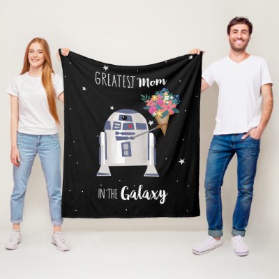 R2-D2 Greatest Mom in the Galaxy Fleece Blanket
