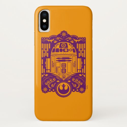 R2_D2  Hallowen Paper Cut_Out iPhone X Case