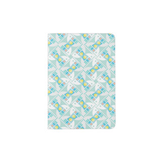 R2-D2 Pastel Geometric Pattern Passport Holder